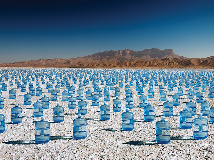 Water Bottles Desert